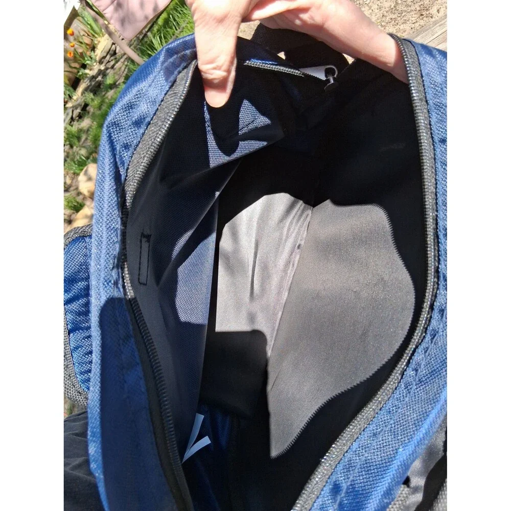 Blue Medium Travel Shoulder Bag by TAG w/Small Accessories Bag Tablet